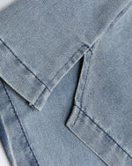 워시드 데님 반팔