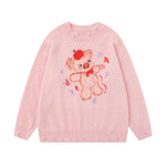 雙肩包玩偶情侶針織衫