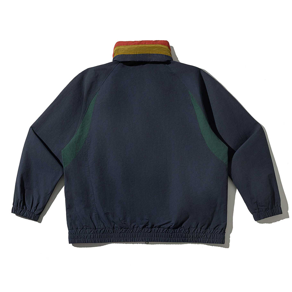 Color-blocked short jacket