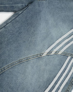 Vintage Washed Cropped Denim Shorts