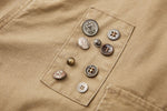 Retro distressed large pocket cargo pants