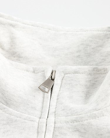 Three-stripe stand collar sweatshirt