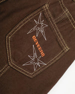 Retro-style wide-leg pants