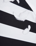 세로줄무늬 커플 반팔