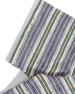 대조적인 줄무늬 짧은 소매