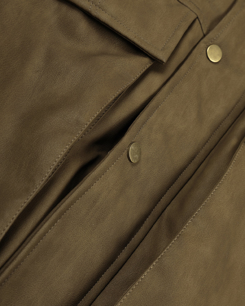 Simple and versatile lapel cotton coat