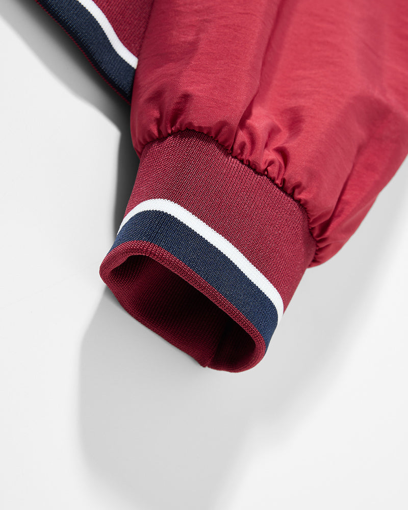 Color-blocked letter sweatshirt