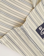 復古豎條紋短袖襯衫