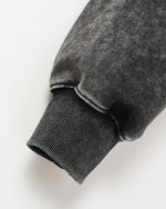 Distressed collar sweatshirt
