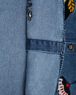 復古撞色短袖襯衫