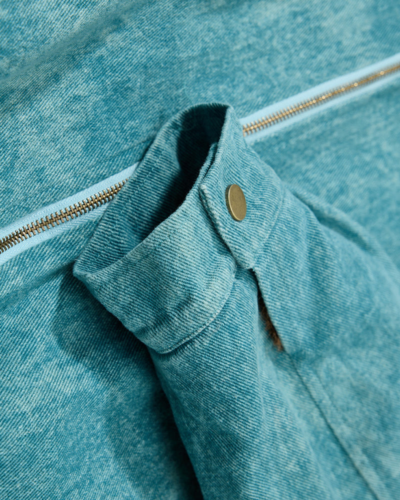 Retro patchwork letter jacket