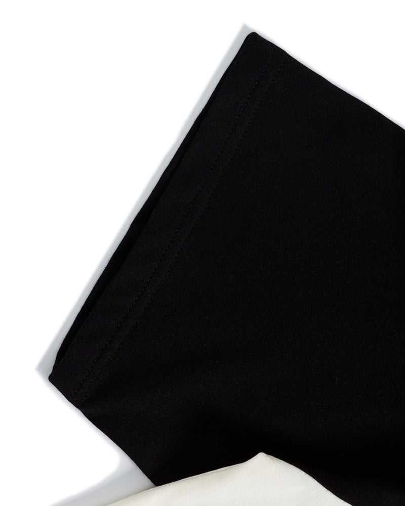 재미있는 컬러 블록 반팔 셔츠