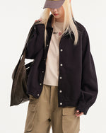 Solid color short coat