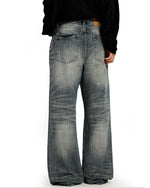 Distressed casual trousers
