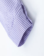 Vertical striped long-sleeved shirt