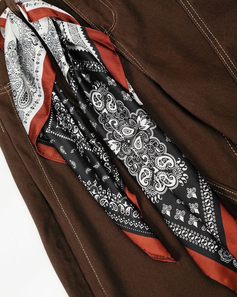 Retro-style wide-leg pants