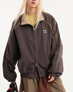 休閑寬鬆情侶外套