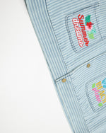 Colorful letter denim jacket