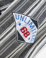 Washed striped couple jackets