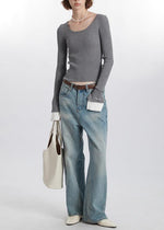 復古條紋針織衫（女款）