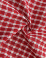 復古格紋短袖襯衫