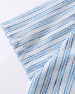 Striped short-sleeved shirt