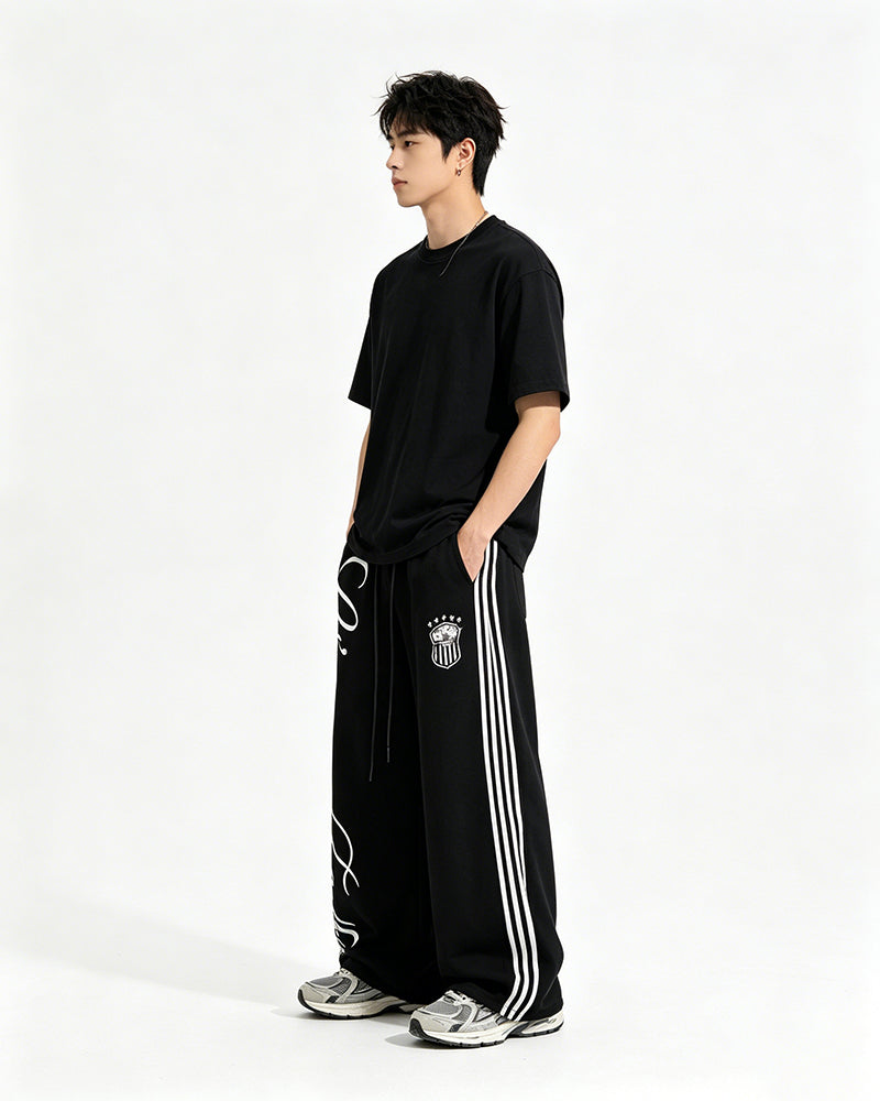 Retro Wide-Leg Casual Pants