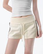 Retro Striped High Waist Shorts