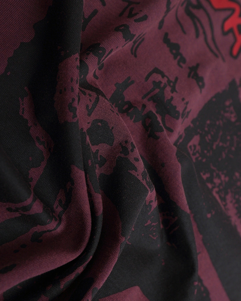 Retro distressed short sleeves