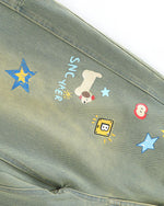 Fun straight-leg denim pants