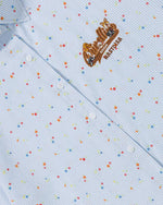 卡通刺綉短袖襯衫