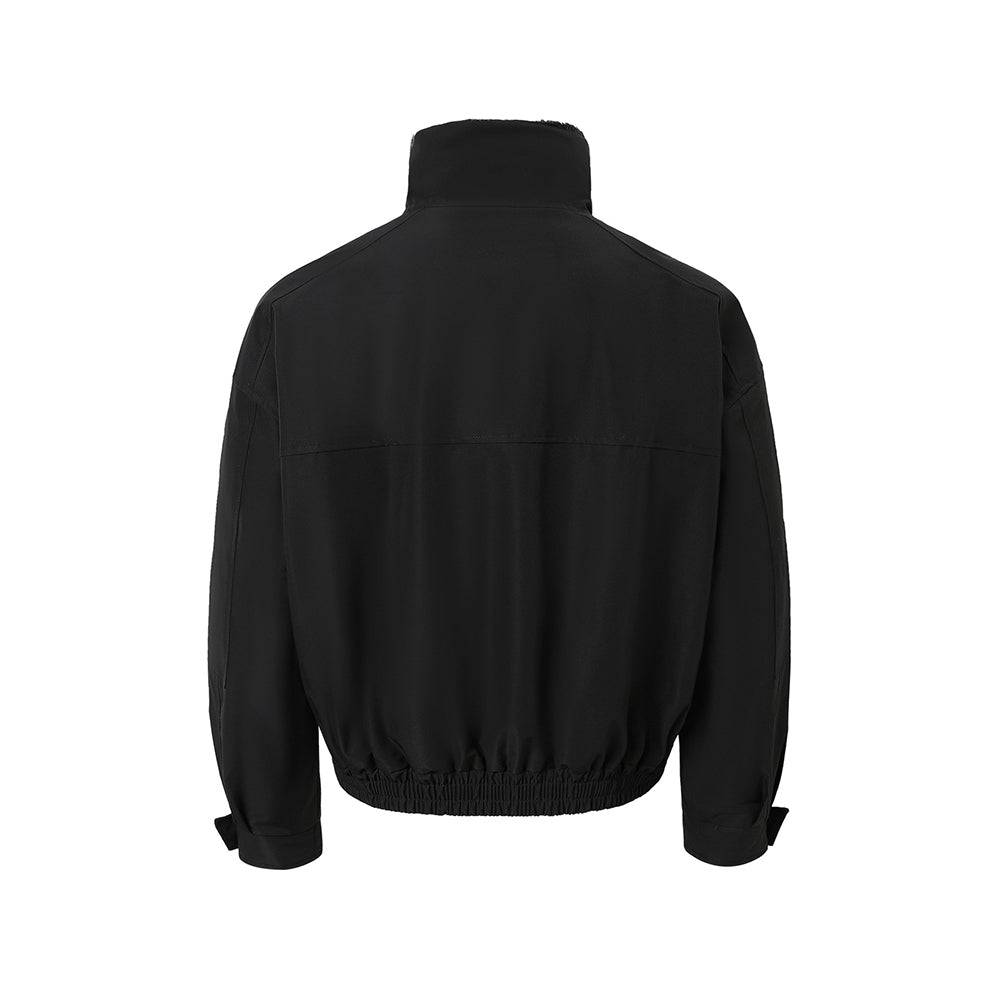 Zebra-print cotton coat