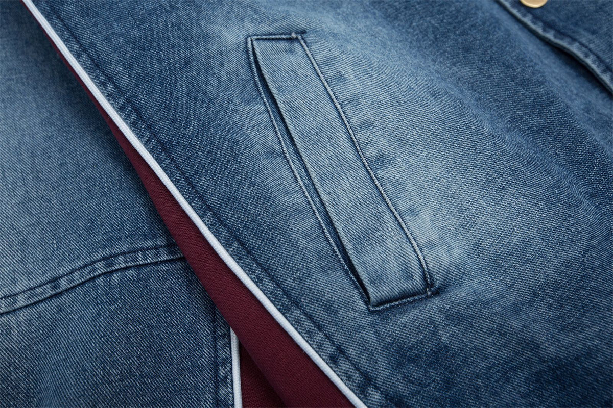 vintage embroidered denim jacket