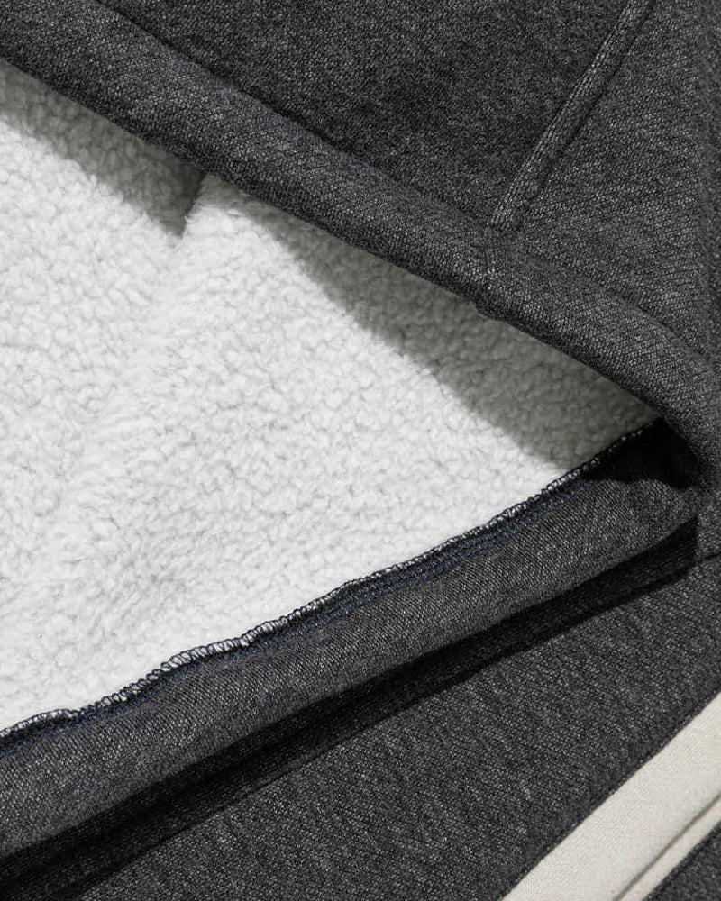 Color-blocked pullover sweatshirt