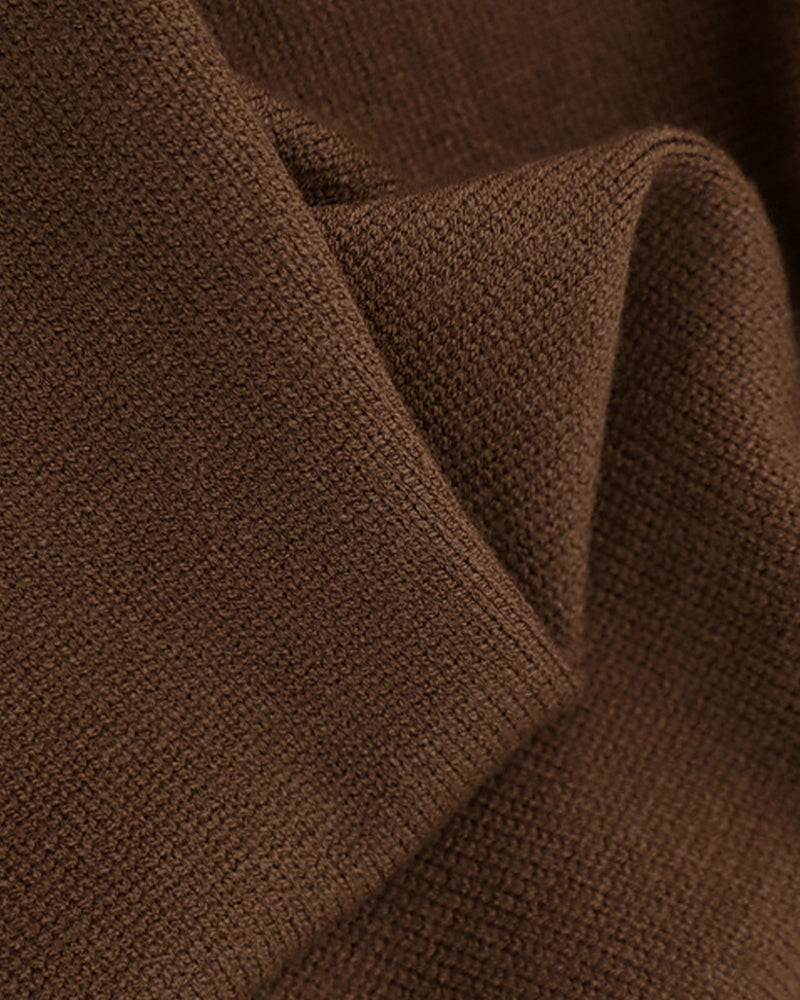 Color-blocked striped puppy sweater