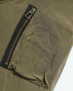 Patchwork cotton-padded jacket