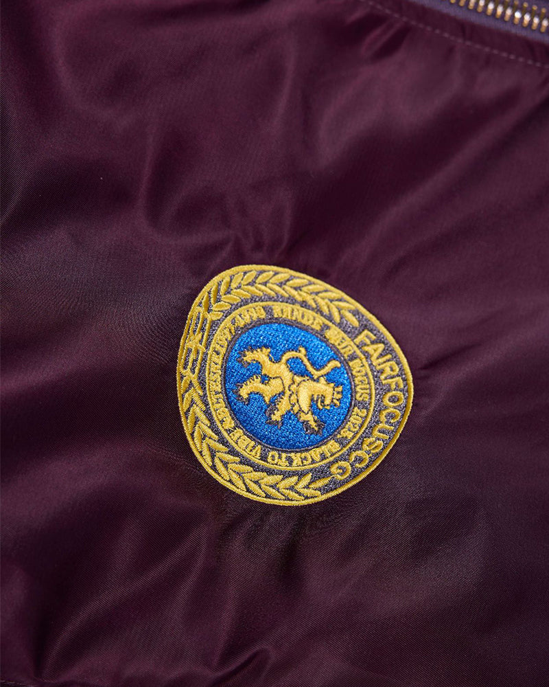 Unique color-blocked cotton-padded jacket