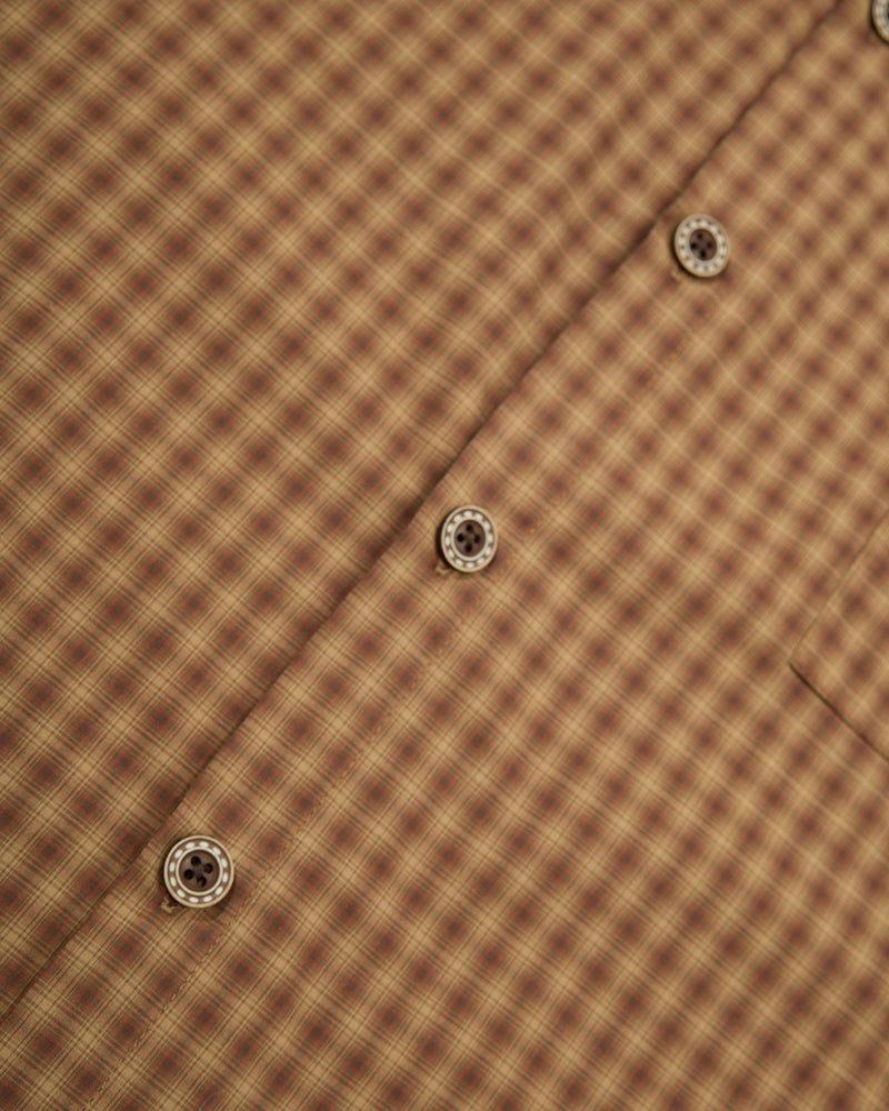 Retro embroidered short-sleeved shirt