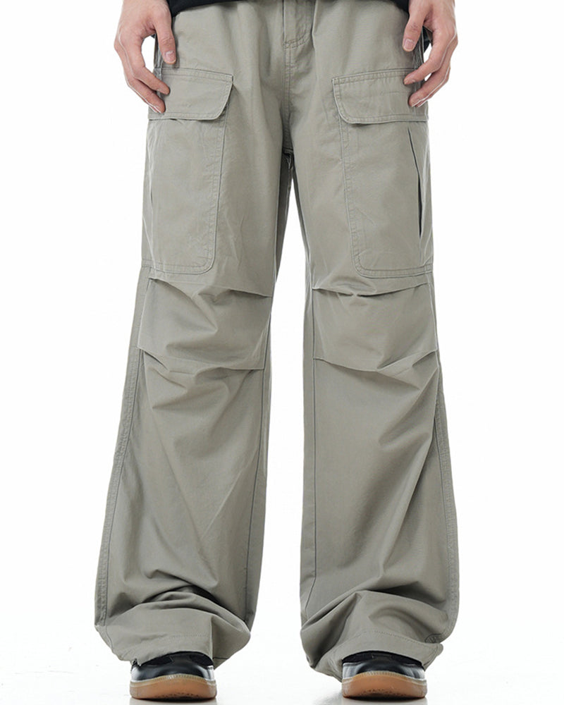 Multi-pocket casual trousers