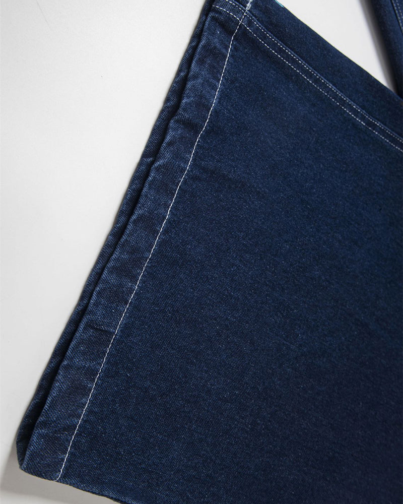 Washed funny jeans