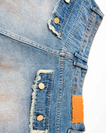 retro simple denim shorts