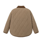 Retro contrast color simple cotton jacket