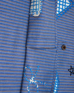 復古刺綉短袖襯衫