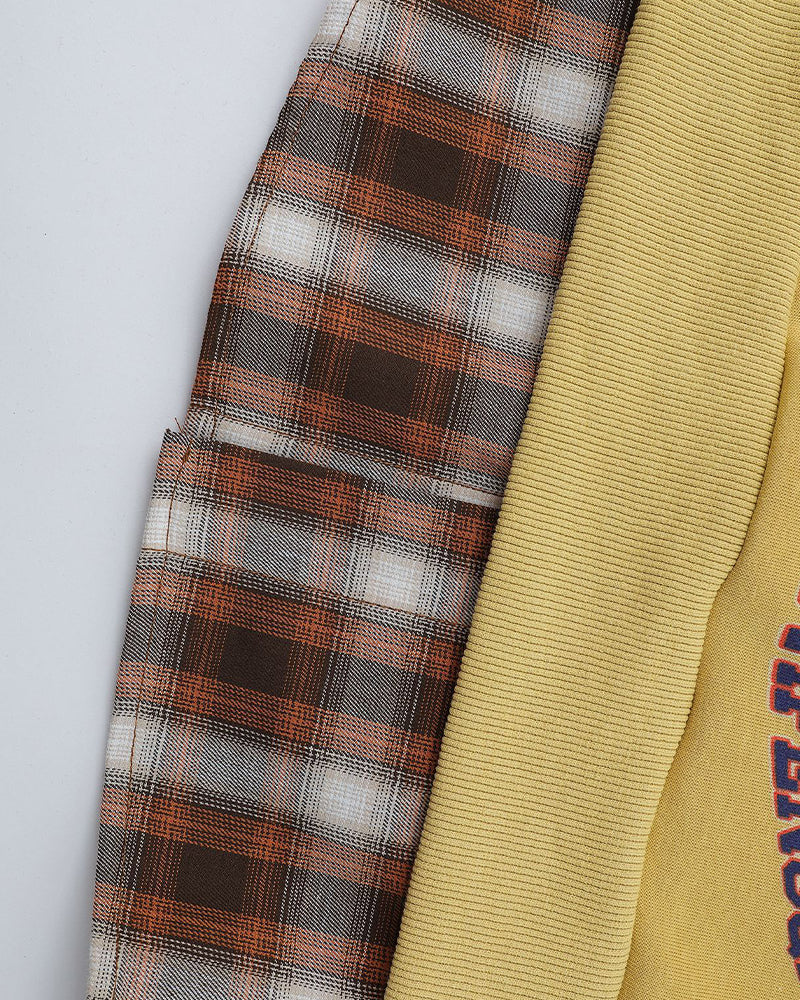 Retro letter print sweatshirt