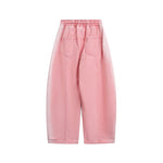 拼接撞色寬鬆牛仔褲