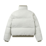 Retro contrast color simple cotton jacket