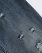 水洗破洞牛仔褲