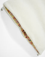 레트로 스타일 자수 레터링 두꺼운 조끼 (양면)