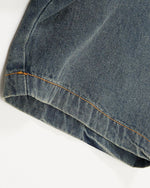 做舊水洗短袖襯衫