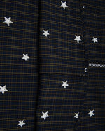 Star-patterned long-sleeved shirt